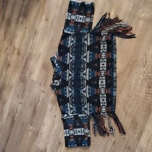 Aztec Crop Top with Fringe, size M